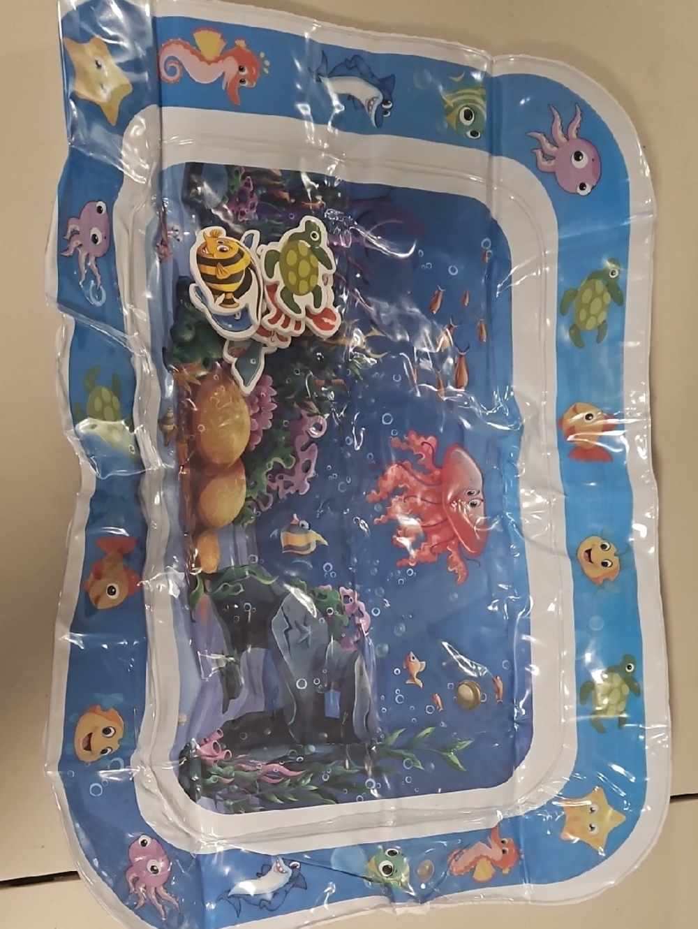 Kids Blue Ocean Play Swim Mat with Sea Creatures
